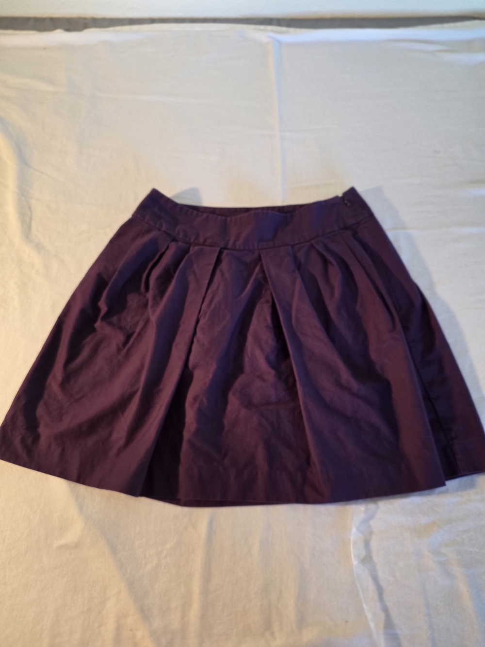 Gap Women's Pleated A-Line Skirt in Deep Purple